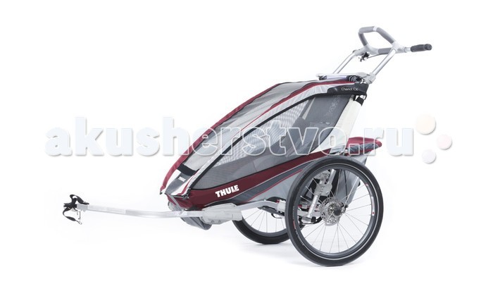 Thule Велоприцеп Chariot CX-1Велоприцеп Chariot CX-1 Thule Велоприцеп Chariot CX-1Велоприцеп Chariot CX-1Мультиспортивный велосипедный прицеп-коляска Thule Chariot CX отличается идеальным сочетанием комфорта, стиля и высоких технологий. Это именно то, что нужно молодым семьям, ведущим активный образ жизни. С набором для крепления к велосипеду. Особенности Обтекаемый дизайн идеально подходит для различных видов спорта Регулируемая подвеска для мягкой и ровной езды Удобный руль идеально подходит для пробежек Благодаря дисковому тормозу увеличивается контроль за тормозной системой в горной местности Полная вентиляция окон для контроля температуры Съемное мягкое сиденье для удобства ребенка Пятиточечные детские ремни безопасности Специальная рейка для крепления аксессуаров Система Click n’Store™ для хранения наборов для переоборудования в колясках Грузоподъемность - 34 кг Ширина плеча - 40 см Высота посадки - 65 см Размеры в сложенном виде (Д х Ш х В) - 109 x 61 x 27 см<br>