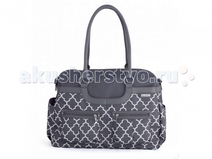 JJ Cole Сумка SatchelСумка Satchel JJ Cole Сумка SatchelСумка SatchelСумка Satchel из коллекции JJ Cole имеет 11 внутренних и внешних карманов для удобного хранения и транспортировки всех детских принадлежностей и аксессуаров. В зависимости от ситуации сумку можно носить 3 способами: как элегантную женскую сумку за ручки с ремнем через плечо и за специальные нескользящие крепления к коляске Особенности: Сделана из плотного и устойчивого к пятнам материала Имеет 7 внешних и 4 внутренних кармана Есть карман для бутылочек Съемный, регулируемый ремень на плечо В комплекте с креплениями для коляски и пеленальным ковриком<br>