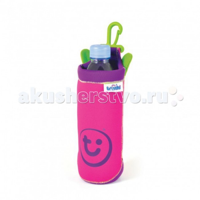 Trunki Чехол для бутылкиЧехол для бутылки Trunki Чехол для бутылкиЧехол для бутылкиВеликолепный аксессуар от Trunki! Чехол для бутылки яркого цвета станет постоянным спутником вашего ребенка во время путешествия. Благодаря специальному крепежу чехол можно легко присоединить к любимому чемоданчику Транки для того, чтобы напиток был всегда под рукой во время путешествия. Но и это еще не все! Конструкция чехла позволяет использовать его в качестве игрушечной ручной марионетки. Это сделает путешествие веселым и позволит не скучать в дороге. Чехол идеально подходит для бутылочек объемом 0,5 литра. Материал: текстиль Вес: 0.1 кг.<br>