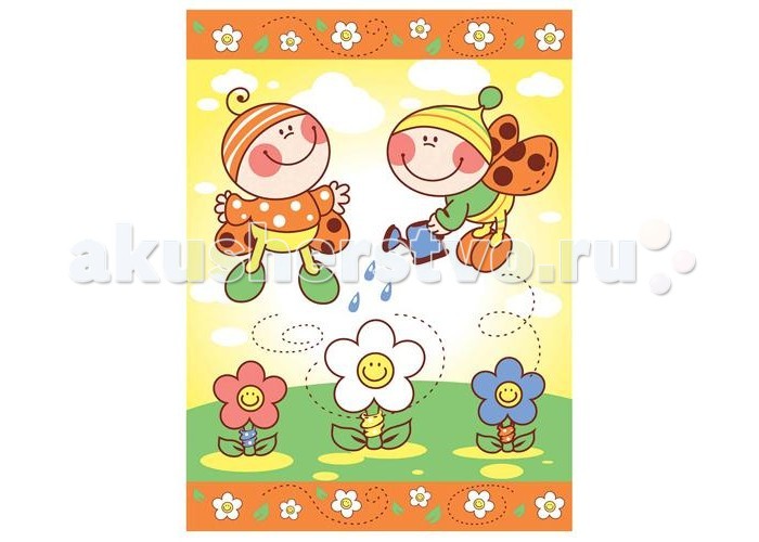 

Одеяло Baby Nice (ОТК) Жуки байковое 85х115 см