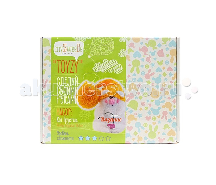 

ToyzyKit Набор для вязания Кот грустик