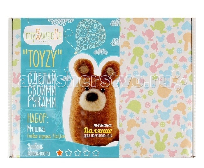 

ToyzyKit Валяние из шерсти Мишка