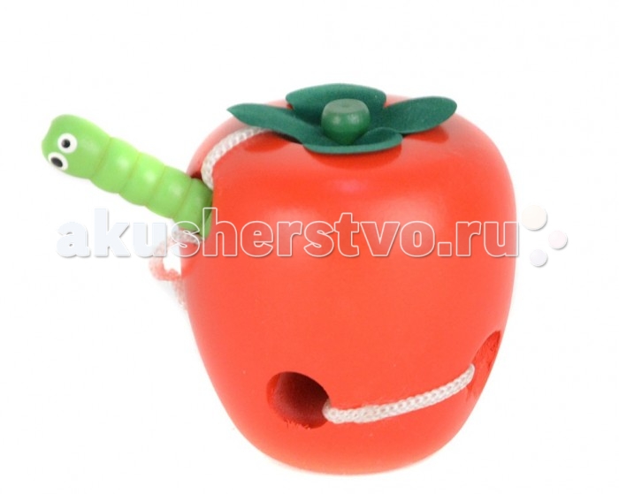 

Деревянная игрушка Папа Карло Шнуровка Яблоко