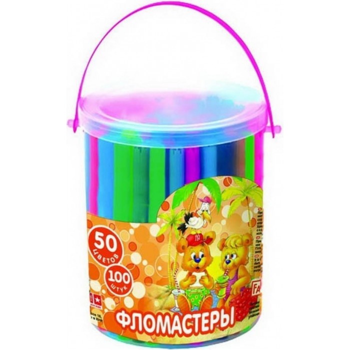 

Фломастеры Action Набор фломастеров Fancy 100 шт., 50 цветов FWP130-50/D