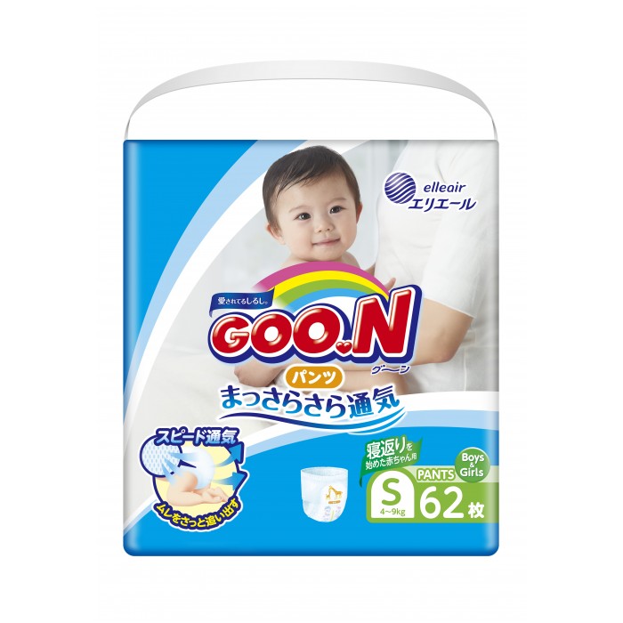 

GooN Подгузники-трусики S (5-9 кг) 62 шт.