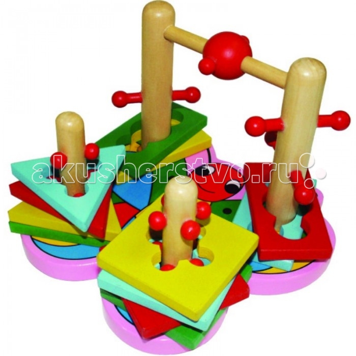 

Деревянная игрушка QiQu Wooden Toy Factory Логическая игра Бабочка