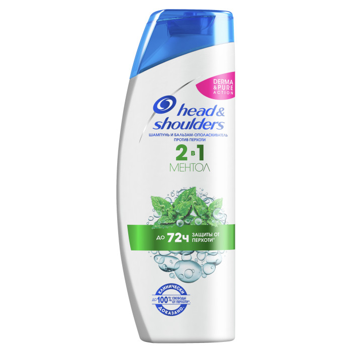 

Head & Shoulders Шампунь и бальзам-ополаскиватель 2 в 1 против перхоти Ментол 200 мл