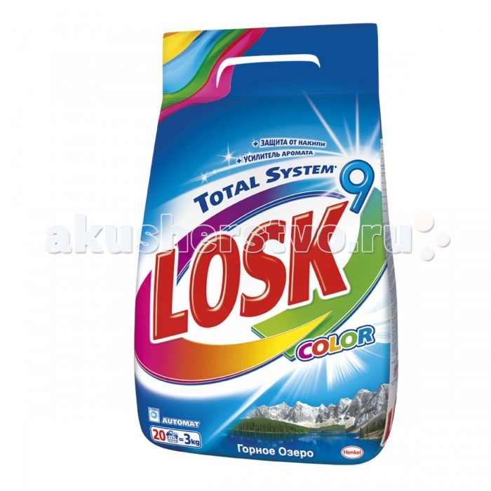 

Losk Стиральный порошок Color Горное озеро 3 кг