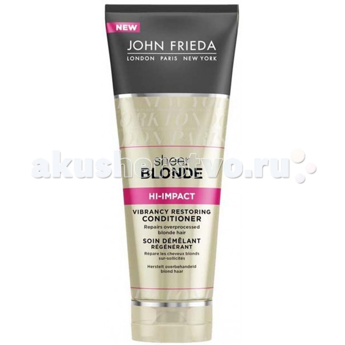 

John Frieda Sheer Blonde Кондиционер восстанавливающий  для поврежденных волос Hi-Impact 250 мл