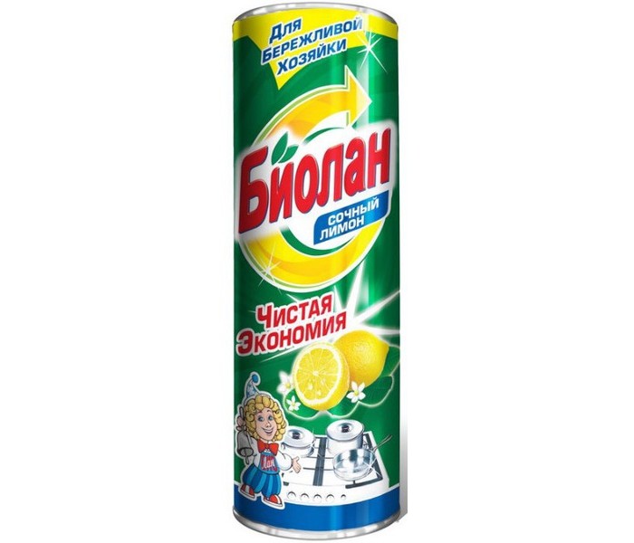 

Biolane Чистящий порошок Сочный лимон 400 г