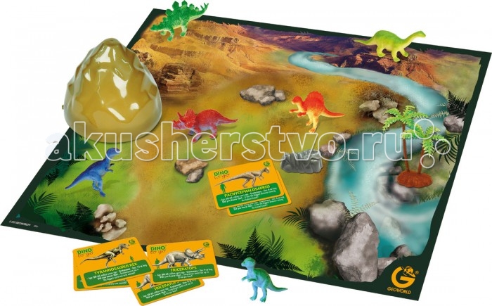 

Geoworld Настольная игра Путешествуй и Играй - Эра динозавров