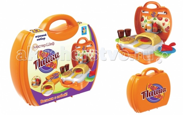 

1 Toy Игровой набор в чемоданчике Мастер-Шеф Пицца 22 предмета