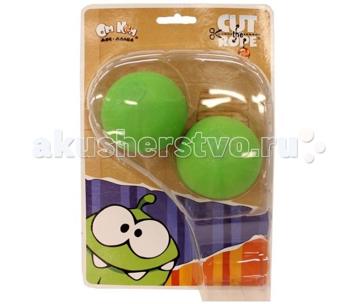 

Cut the Rope Мяч антистресс Ам Ням 2 шт. с фотопринтом