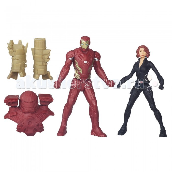 

Avengers Игровой набор из 2 фигурок Мстителей: Железный Человек и Черная Вдова