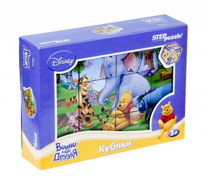 

Развивающая игрушка Step Puzzle Набор кубиков Винни Пух 12 шт.