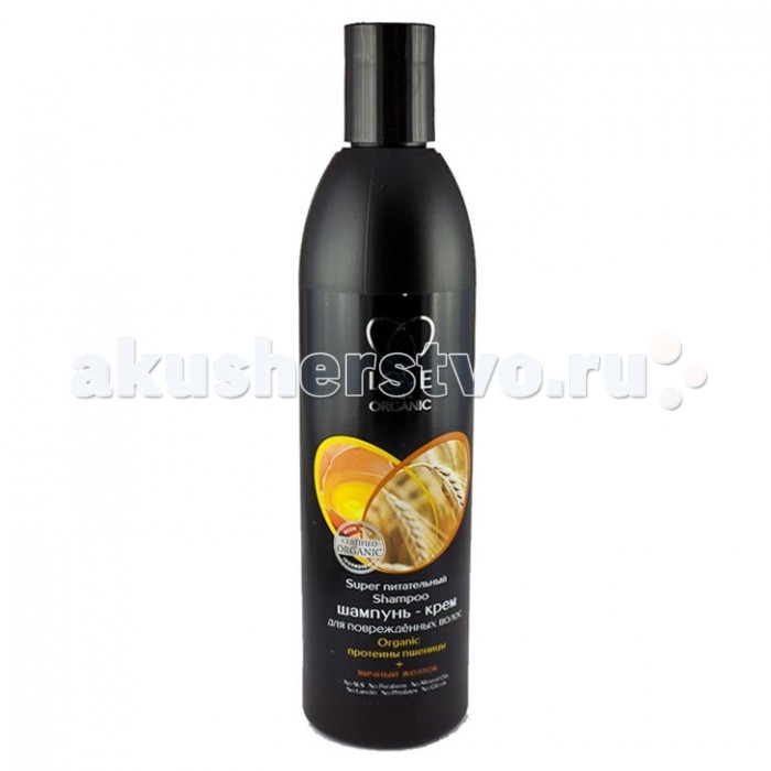 

Natura Siberica Шампунь-крем для поврежденных волос Пшеница+желток Love 2 mix organic 360 мл