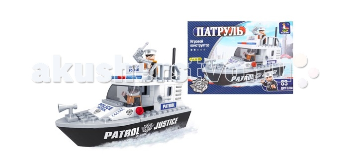 

Конструктор Ausini Патруль 83 детали