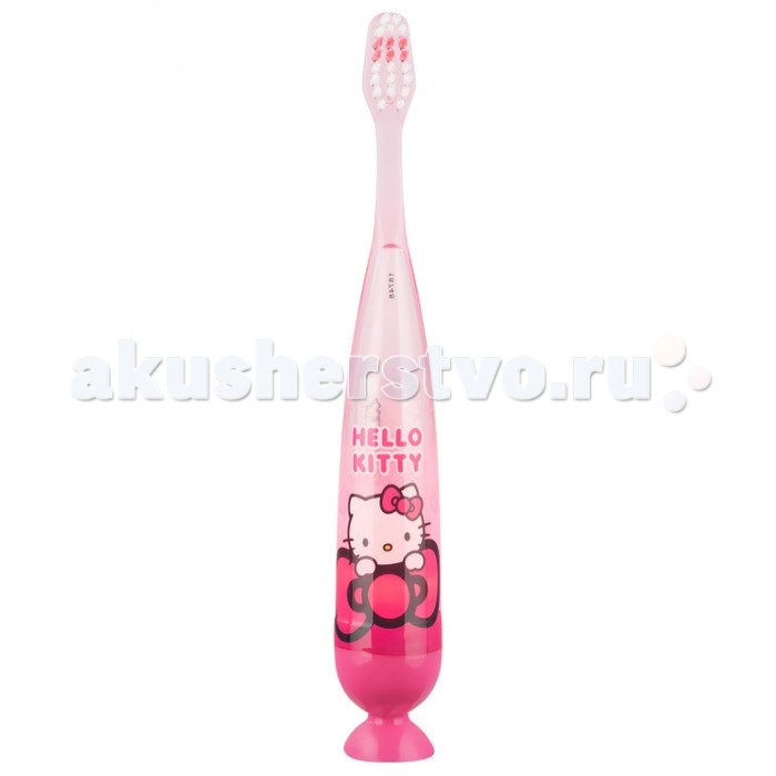 

Dr.Fresh Зубная щетка Hello Kitty с мигающим таймером и присоской