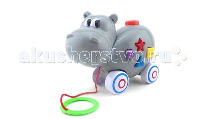 

Каталка-игрушка Top Toys GT8886 Бегемот со звуком