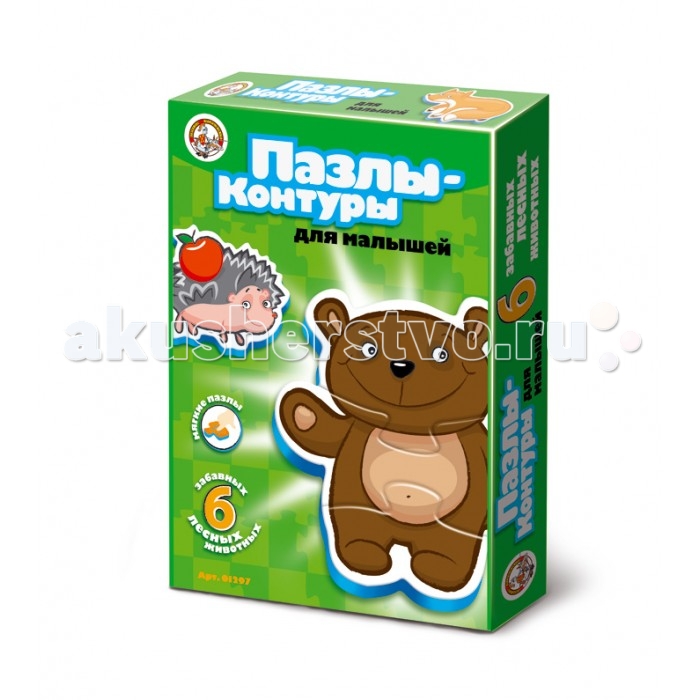 

Десятое королевство Пазл-контур для малышей Лесные животные