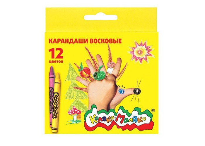 

Каляка-Маляка Набор восковых карандашей круглые 12 цветов