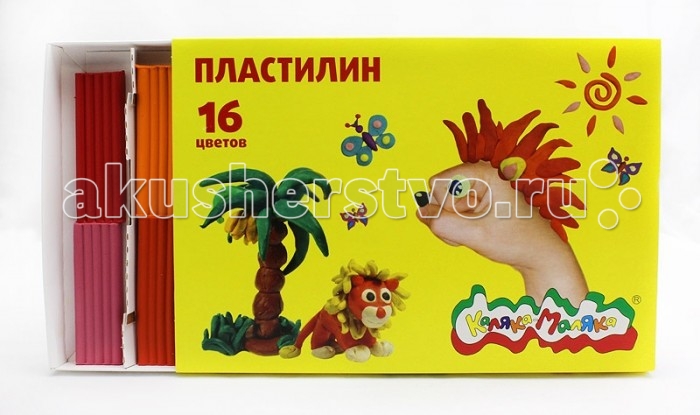 

Каляка-Маляка Пластилин 16 цветов 240 г