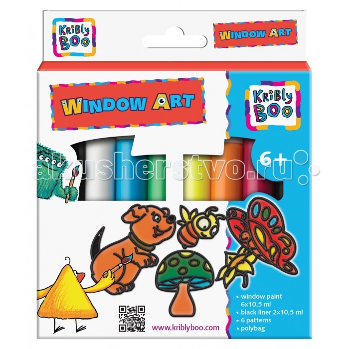 

Kribly Boo Набор Window Art c трафаретами
