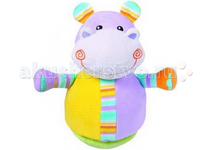 

Развивающая игрушка Кот Муар Неваляшка-погремушка Друзья из джунглей Бегемотик