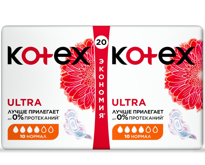 

Kotex Гигиенические прокладки Ultra Normal 20 шт.