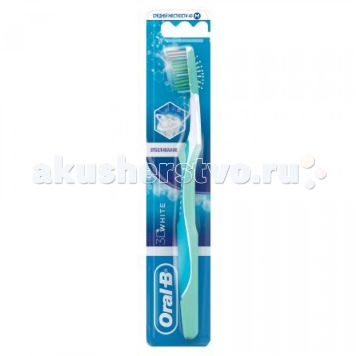 

Oral-B 3Д White 40 средняя Зубная щетка