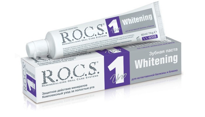 

R.O.C.S. Зубная паста UNO Whitening Отбеливание 74 гр