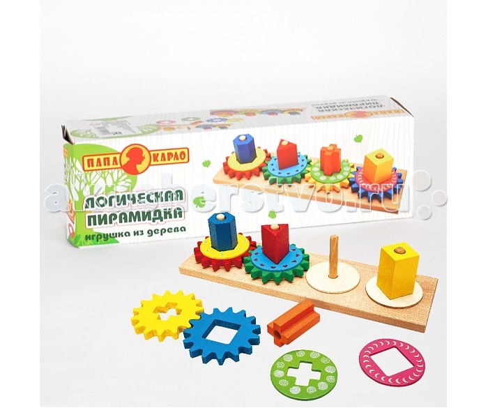 

Деревянная игрушка Папа Карло Пирамидка 9457R