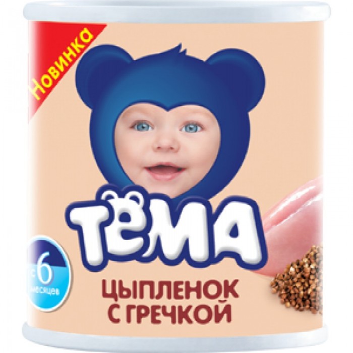 

Тёма Пюре цыпленок с гречневой крупой с 6 мес., 100 г
