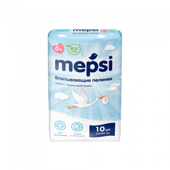 

Mepsi Пелёнки детские впитывающие 60х60 см