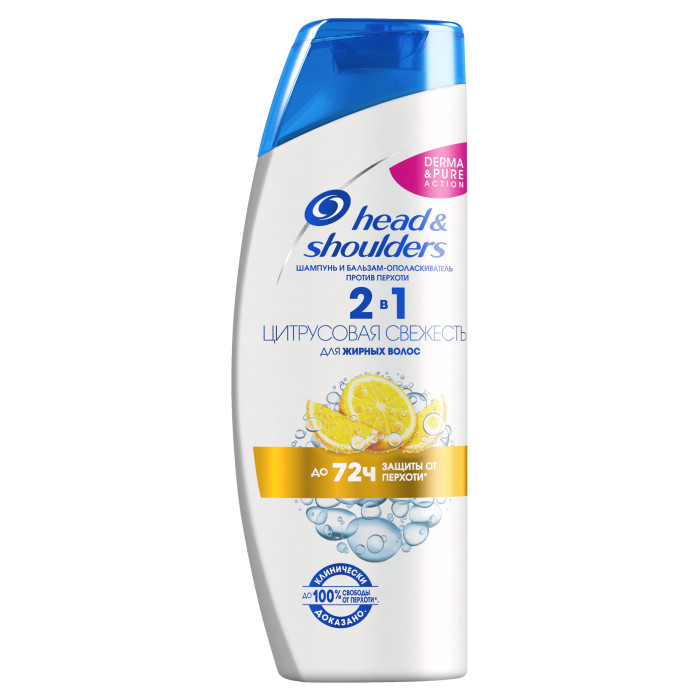 

Head & Shoulders Шампунь против перхоти 2 в 1 Цитрусовая свежесть 400 мл
