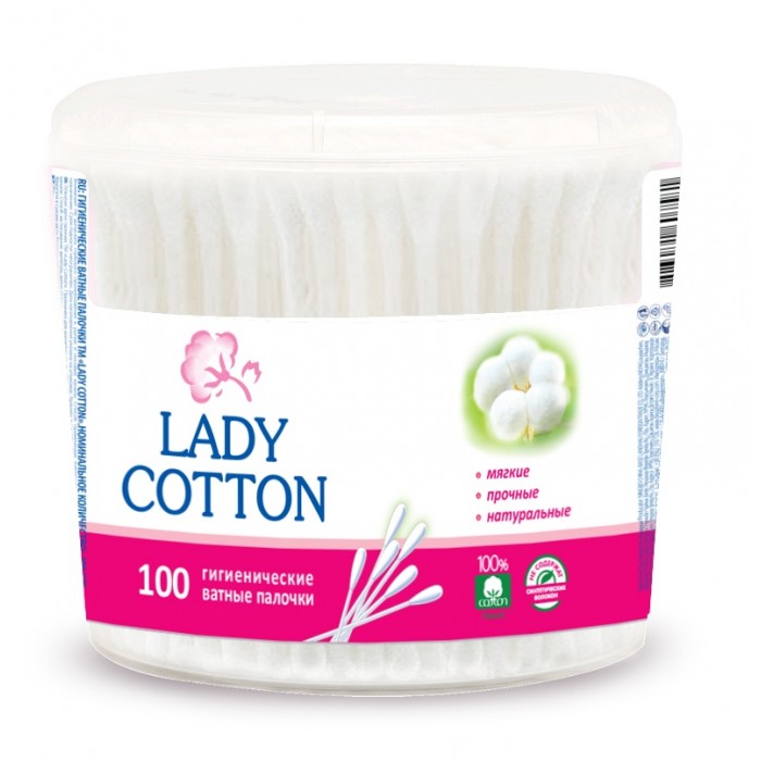 

Lady Cotton Косметические ватные палочки 100 шт.