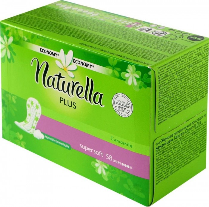 

Naturella Женские гигиенические прокладки на каждый день Camomile Plus Trio 58 шт.
