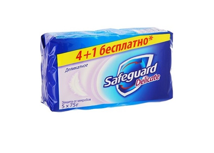 

Safeguard Мыло туалетное Деликатное 5х75 г