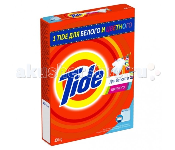 

Tide Порошок для ручной стирки Для белого и цветного 400 г