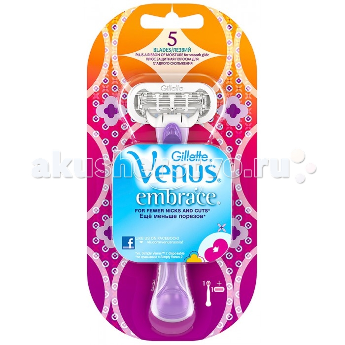 

Venus Embrace Бритва с 1 сменной кассетой Молодежный дизайн