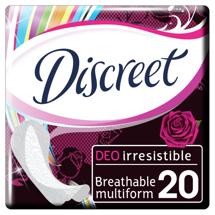 

Discreet Женские гигиенические прокладки на каждый день Deo Irresistible Multiform Single 20 шт.
