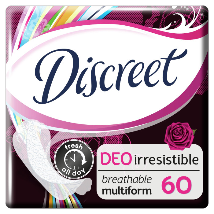 

Discreet Женские гигиенические прокладки на каждый день Deo Irresistible Multiform Trio 60 шт.