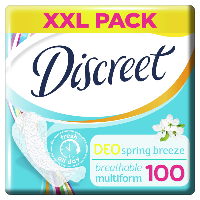

Discreet Женские гигиенические прокладки на каждый день Deo Spring Breeze Multiform 100 шт.