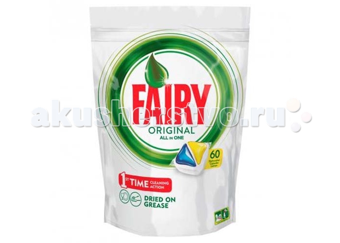 

Fairy P&G Средство для мытья посуды в капсулах Original All in 1 Лимон 60 шт.