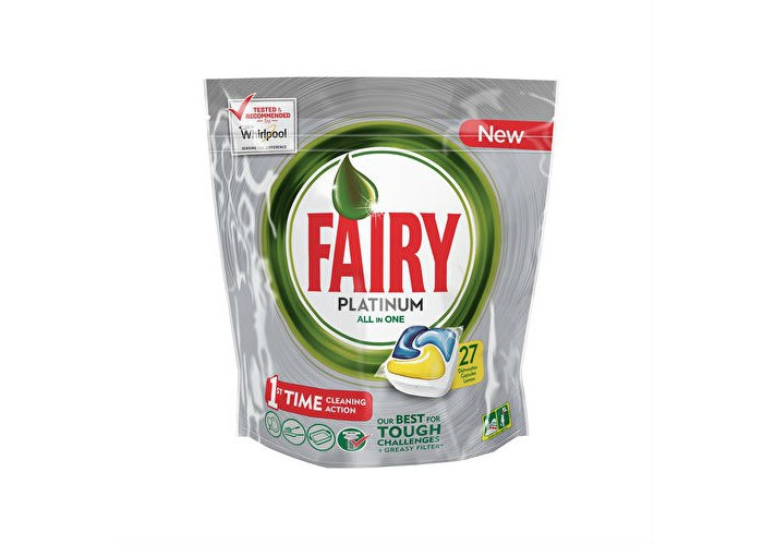 

Fairy P&G Капсулы для посудомоечных машин Platinum All in One - Лимон 27 шт.