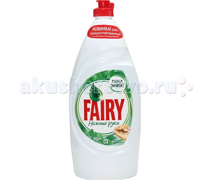 

Fairy P&G Средство для мытья посуды Нежные руки Чайное дерево и мята 900 мл