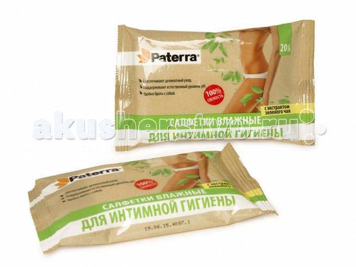 

Paterra Влажные салфетки для интимной гигиены 20 шт.