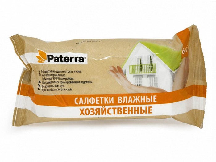 

Paterra Влажные салфетки хозяйственные 64 шт.