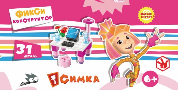 

Конструктор Город игр Фиксики. Симка Компьютер 31 деталь