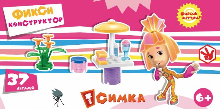 

Конструктор Город игр Фиксики. Симка Лето 37 деталей